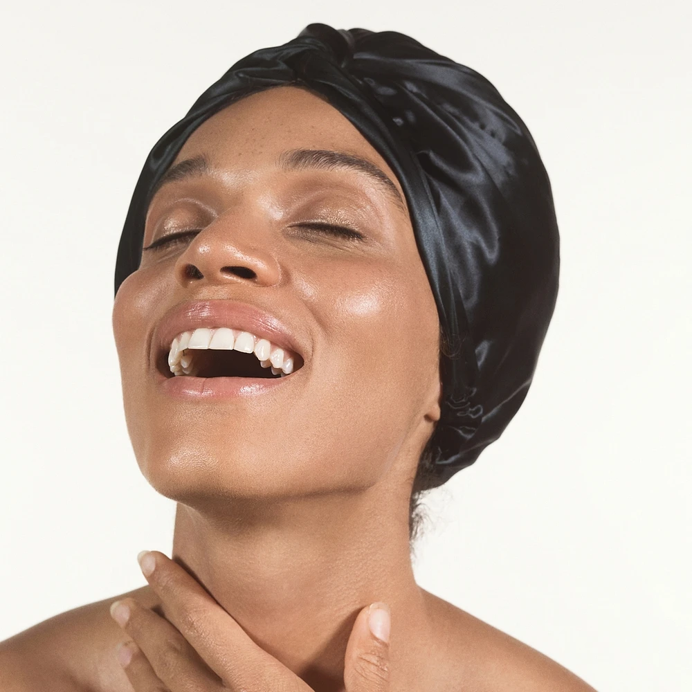 slip pure silk turban - pink