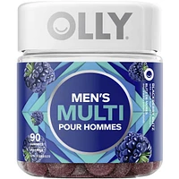 OLLY Vitamin For Men Blackberry Blitz gluten free 45 day supply 90 gummies