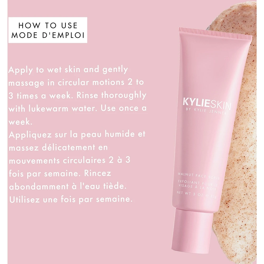 Walnut Face Scrub, gentle exfoliation, soft & radiant complexion