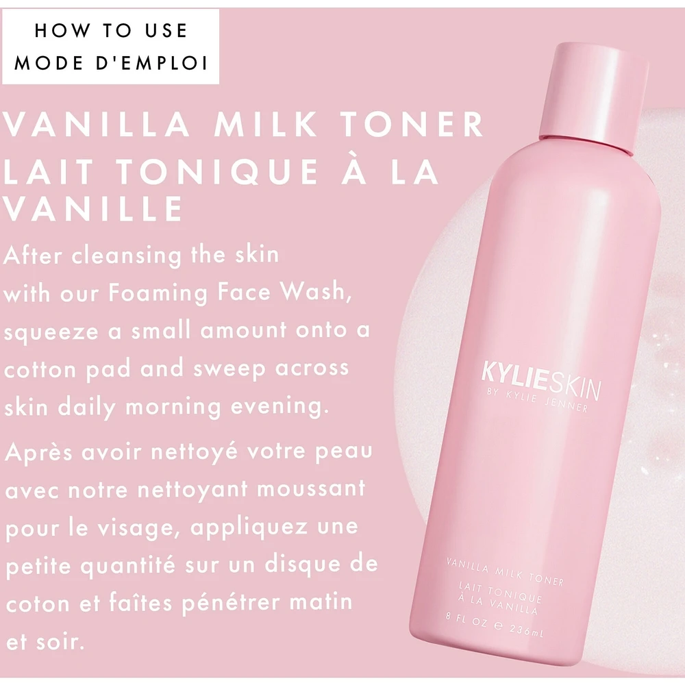 Vanilla Milk Toner, skin perfecting, minimizes pores, smoothes texture, alcohol-free