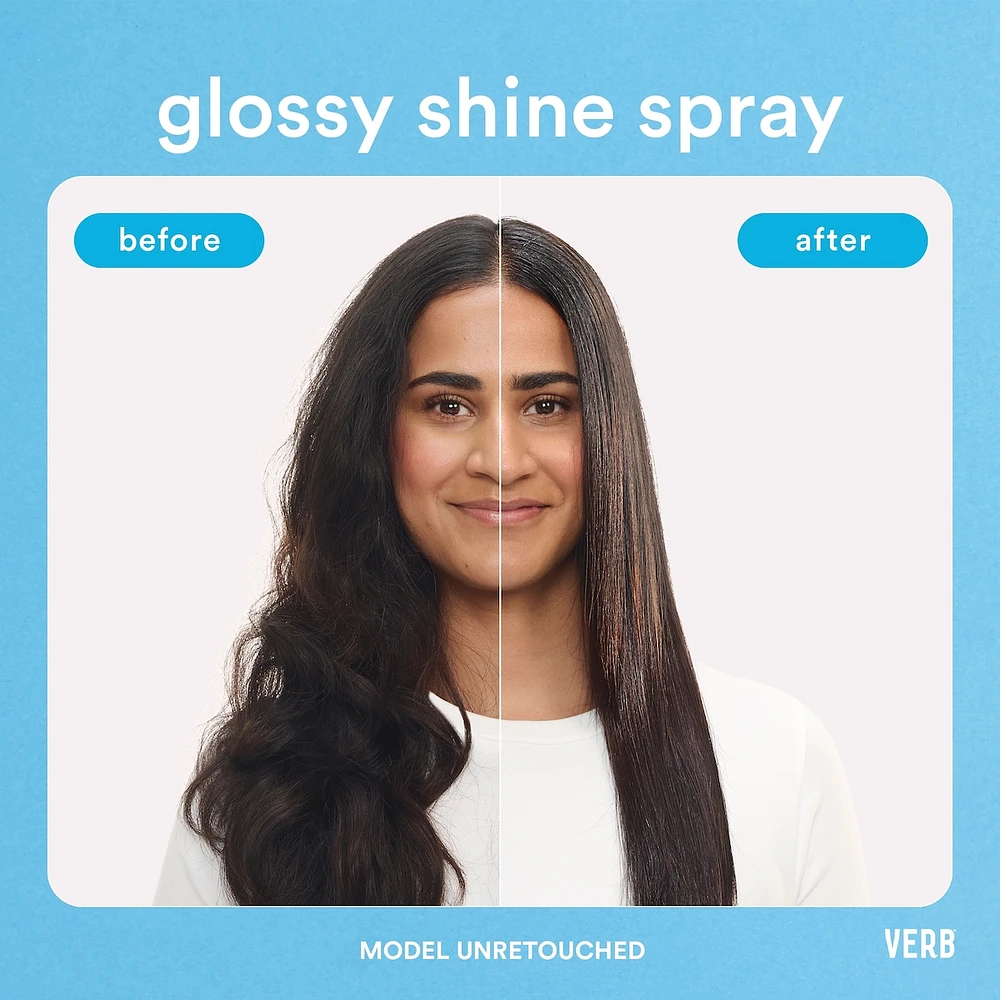 Glossy Shine Spray with Heat Protection