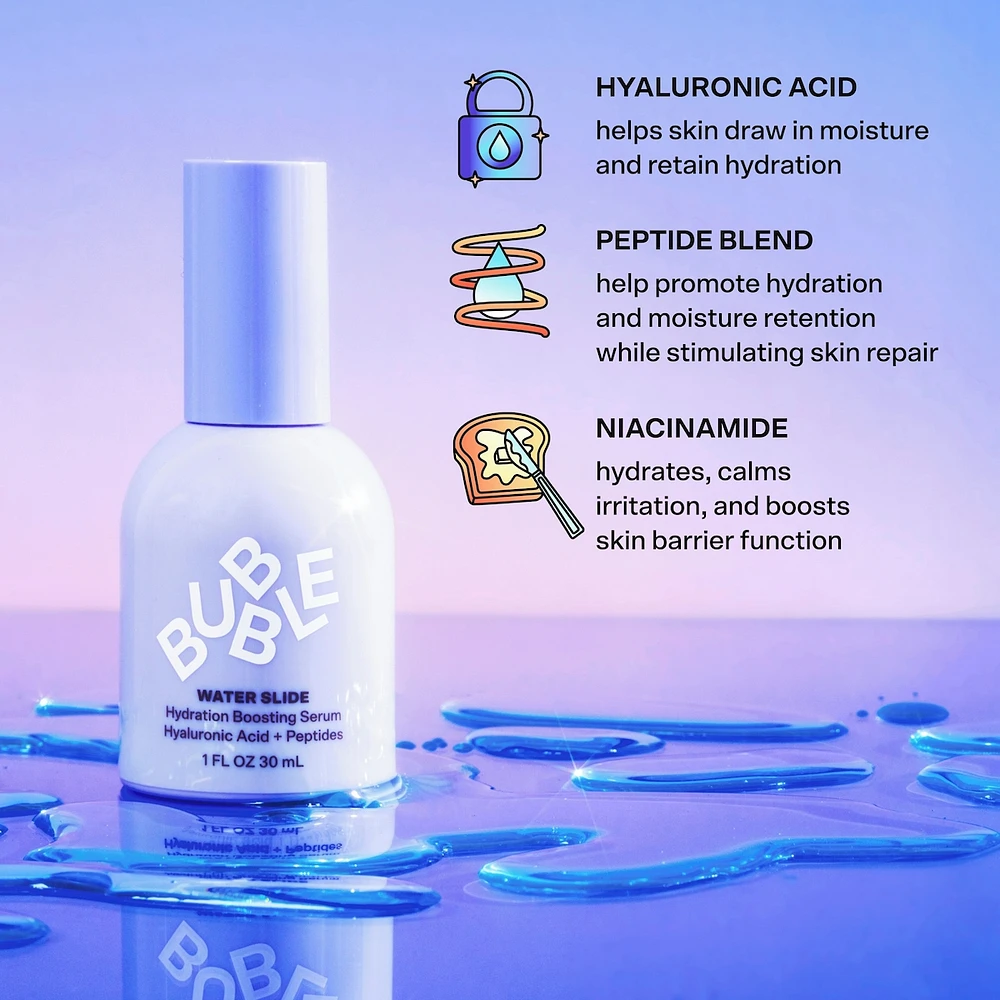 Water Slide Hydration Boosting Serum Hyaluronic Acid + Peptides