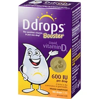 Ddrops Booster 600 IU Vitamin D3, 180 drops