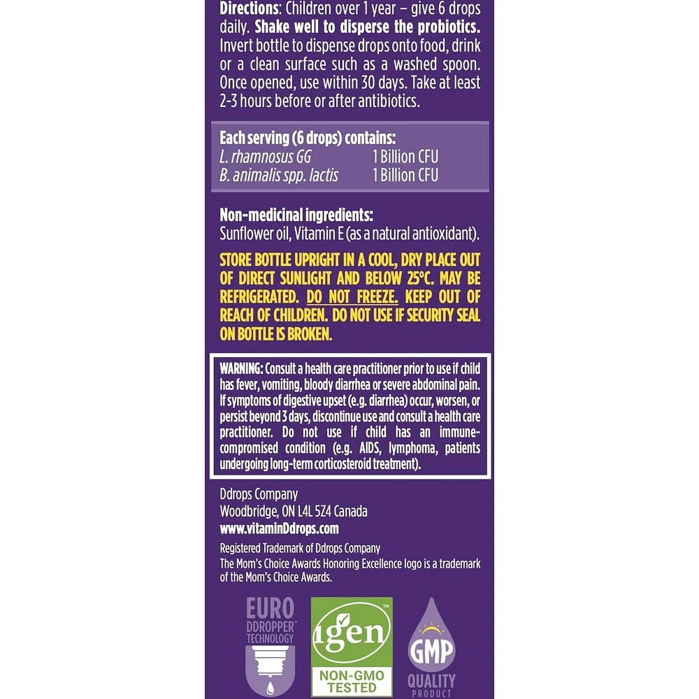 Ddrops Kids Probiotic, 30 servings