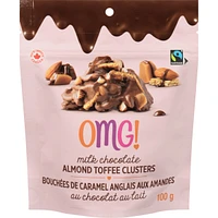 Milk Chocolate Almond Toffee Clusters