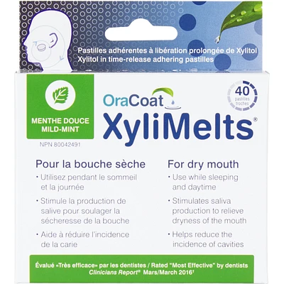 XyliMelts Adhering Pastilles Mild Mint Falvour