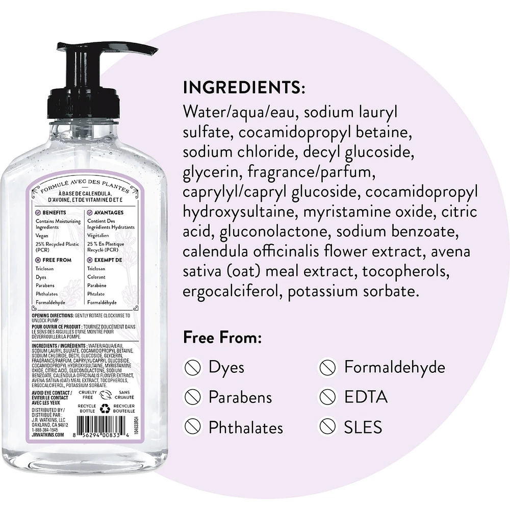 J.R. Watkins Lavender Liquid Hand Soap