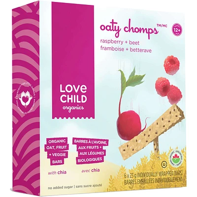 Oaty Chomps Raspberry + Beet Snack Bar