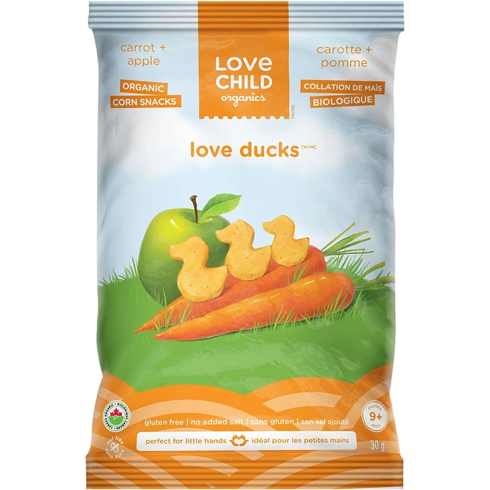Love Ducks Tomato + Carrot Corn Snacks