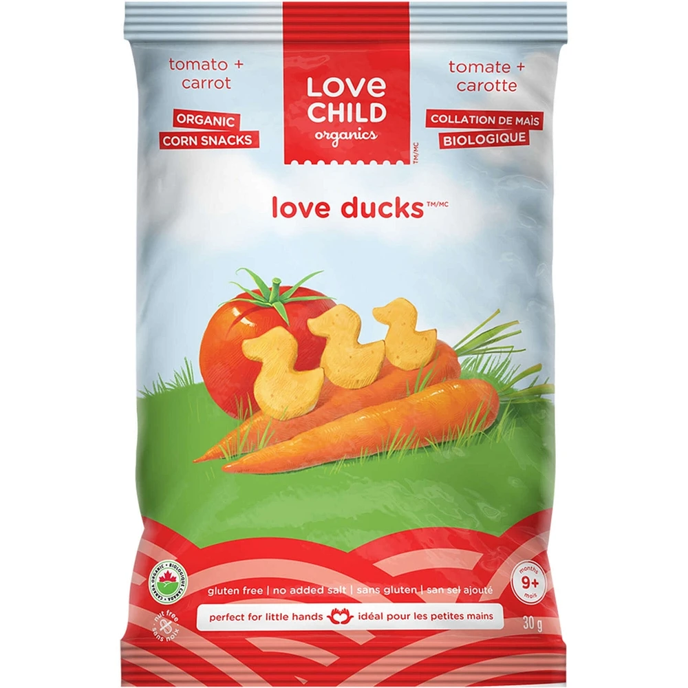 Love Ducks Carrot + Apple Corn Snacks