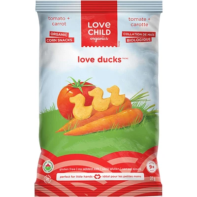 Love Ducks Carrot + Apple Corn Snacks