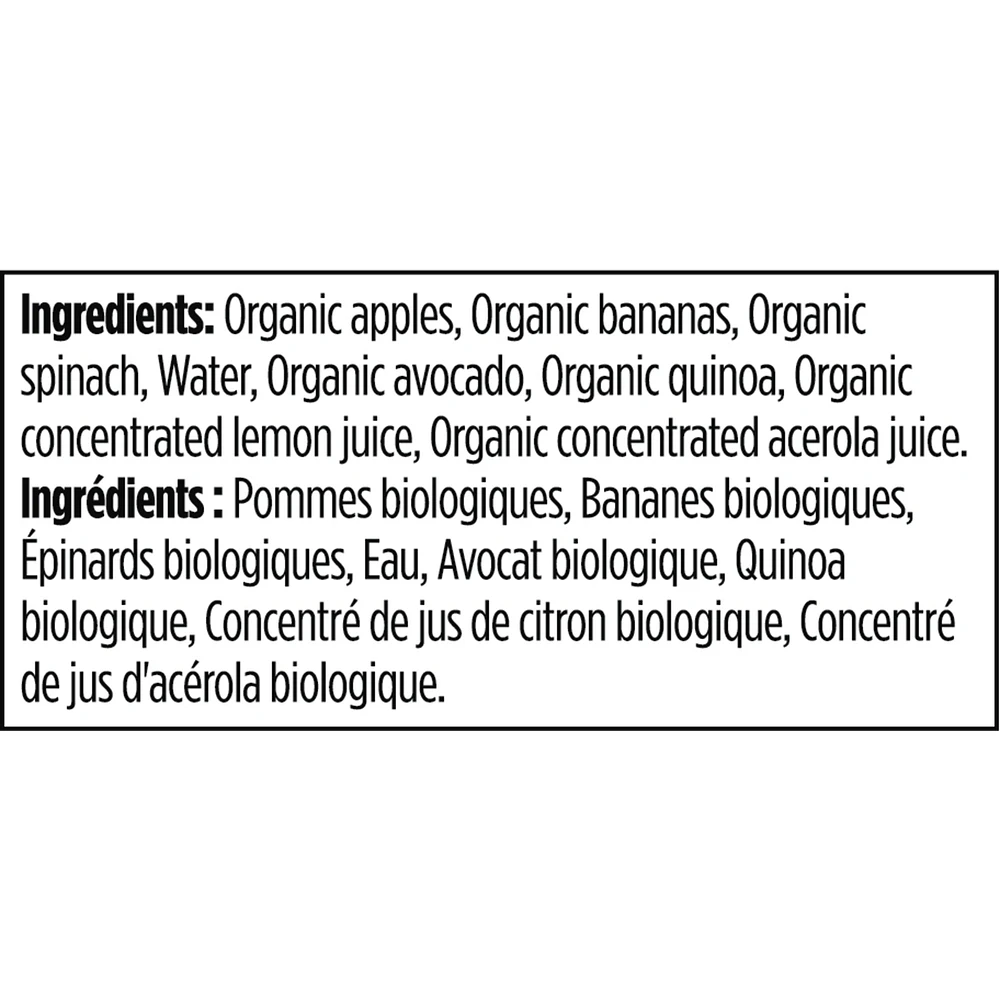 Superblends: apples, bananas, spinach + avocado
