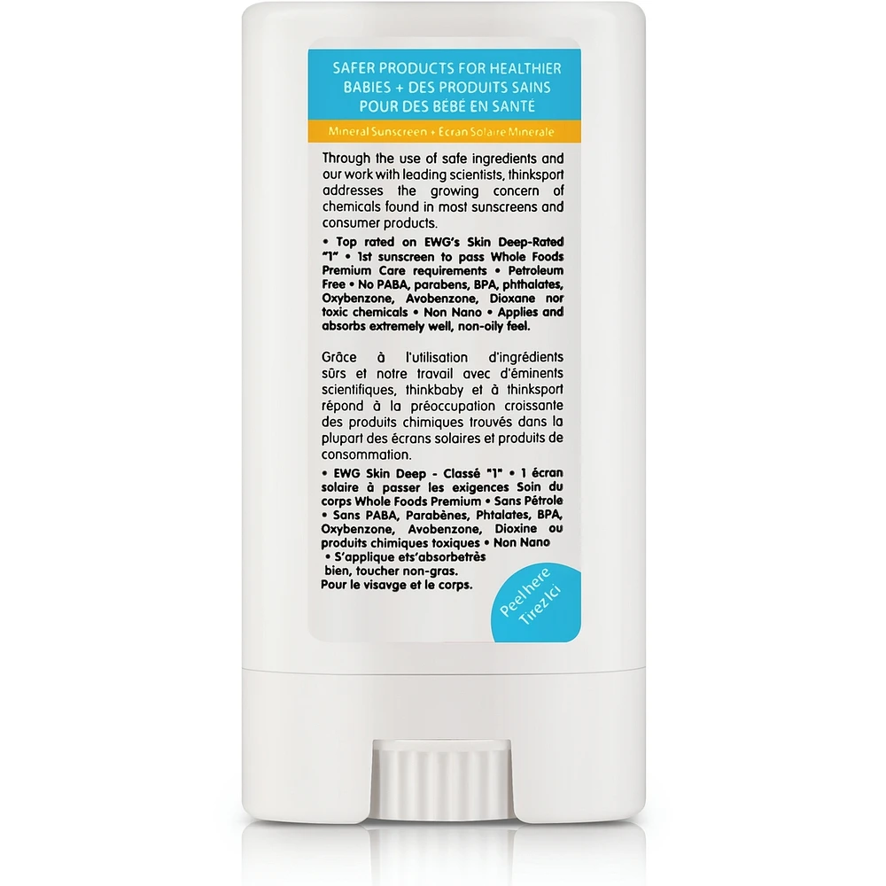 Thinksport Kids Safe Mineral Sunscreen StickSPF 30+