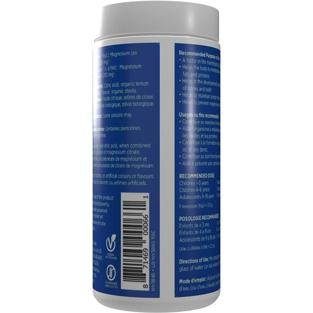 Kids Magnesium Powder Rasp-lemon