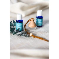 Set of 2 eucalyptus essential oils + drop diffuser