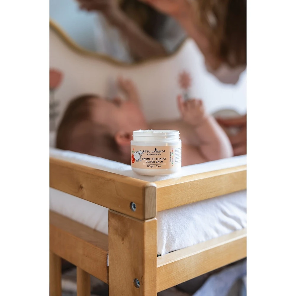 Lavender-peony diaper balm baby range