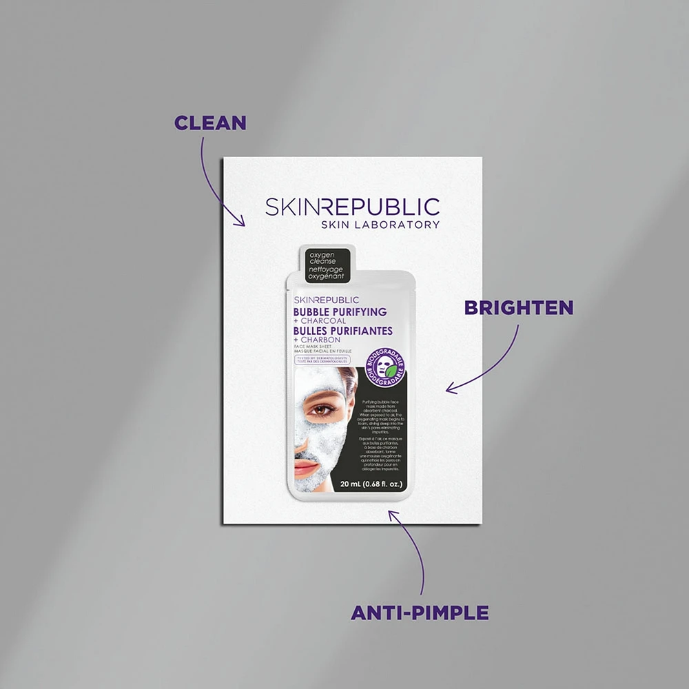Bubble Purifying +Charcoal Face Mask