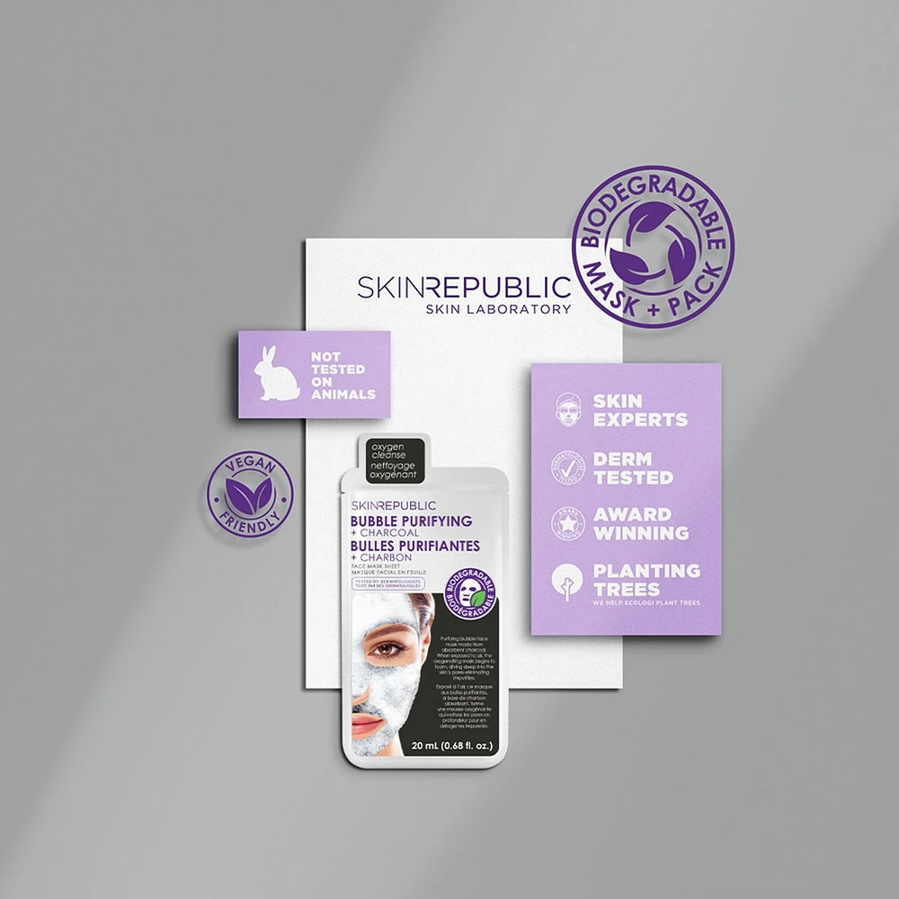 Bubble Purifying +Charcoal Face Mask