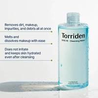Eau Nettoyante Acide Hyaluronique Moléculaire Bas Torriden Dive-In