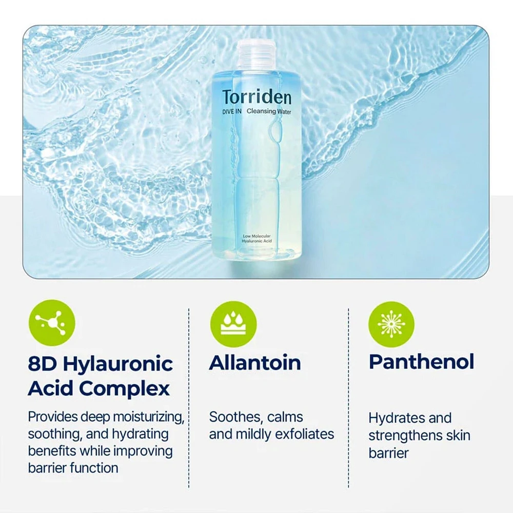 Torriden Dive-In Low Molecular Hyaluronic Acid Cleansing Water