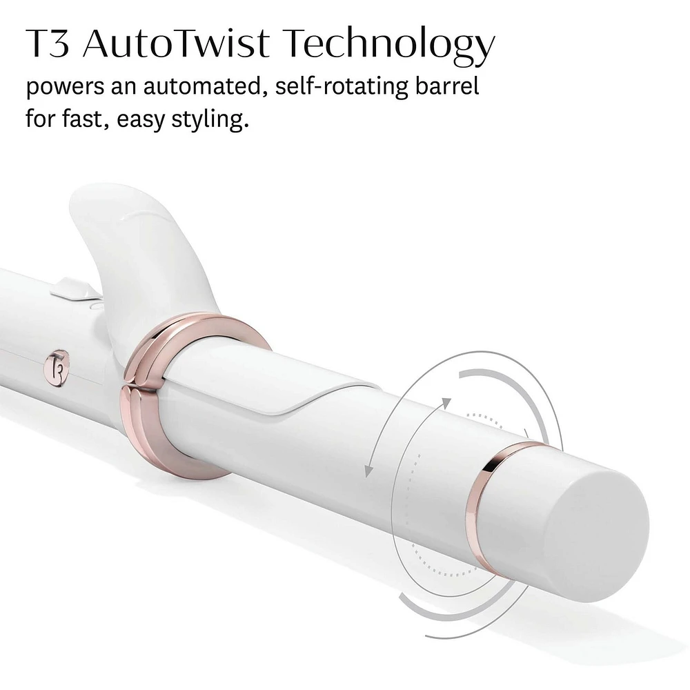 T3 CurlWrap 1.25" Automatic Rotating Curling Iron with Long Barrel