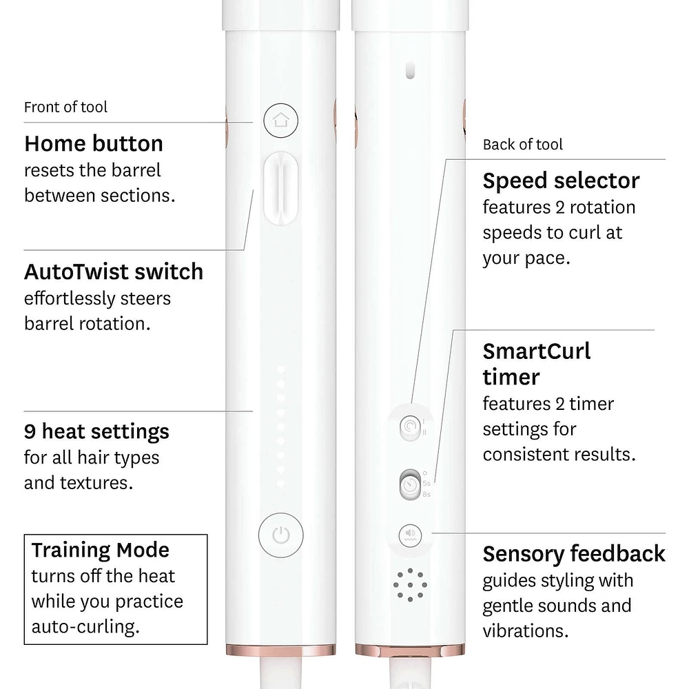 CurlWrap 1" Automatic Rotating Curling Iron with Long Barrel
