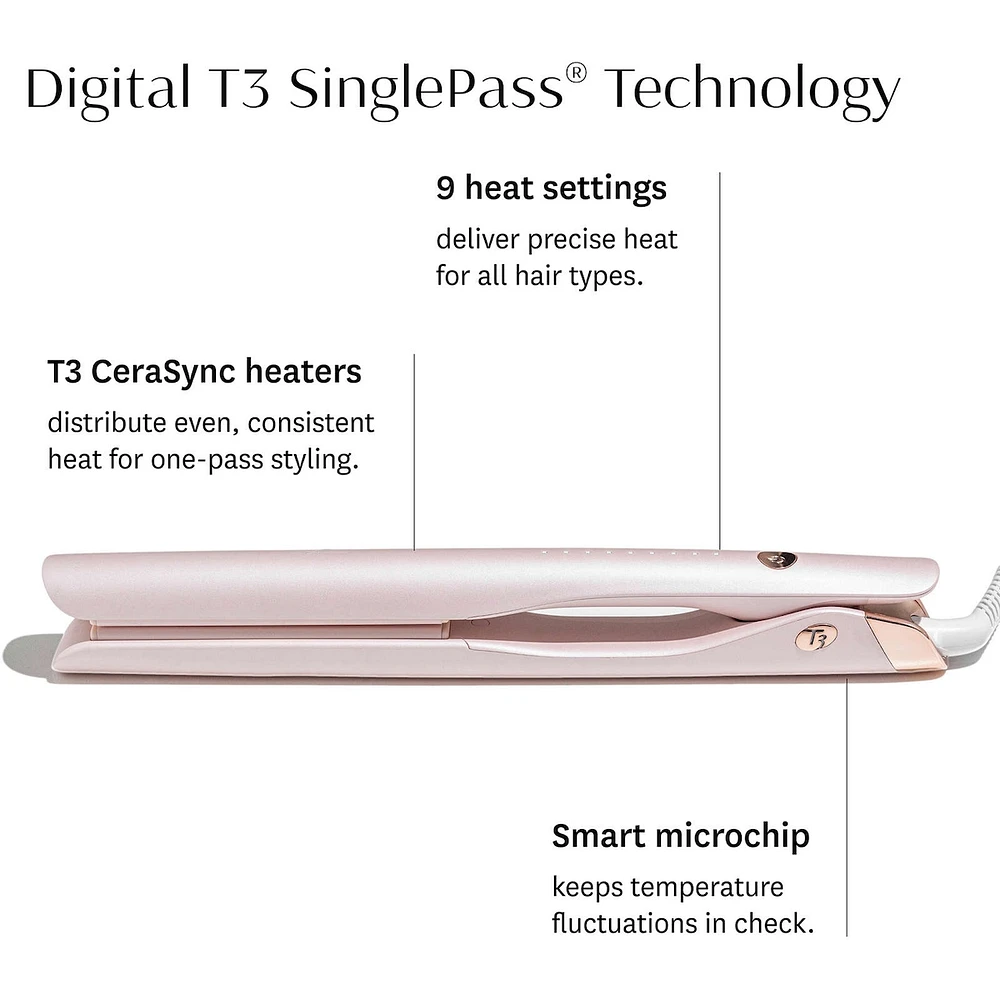 SinglePass Smooth X professional flat iron with extra-long plates