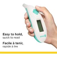 Quick-read ear thermometer