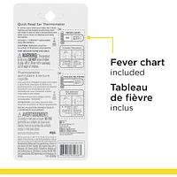 Quick-read ear thermometer