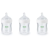 NUK Simply Natural Bottle with SafeTemp, 5 oz (150 mL), 3 Pack