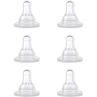 First Essentials by NUK® Nipple 6PK, Fast Flow, Silicone