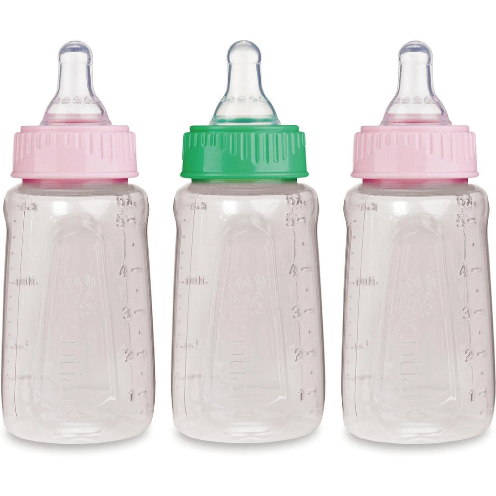 First Essentials by NUK® Clear View® Bottle 5OZ, 3PK, Slow Flow, Silicone