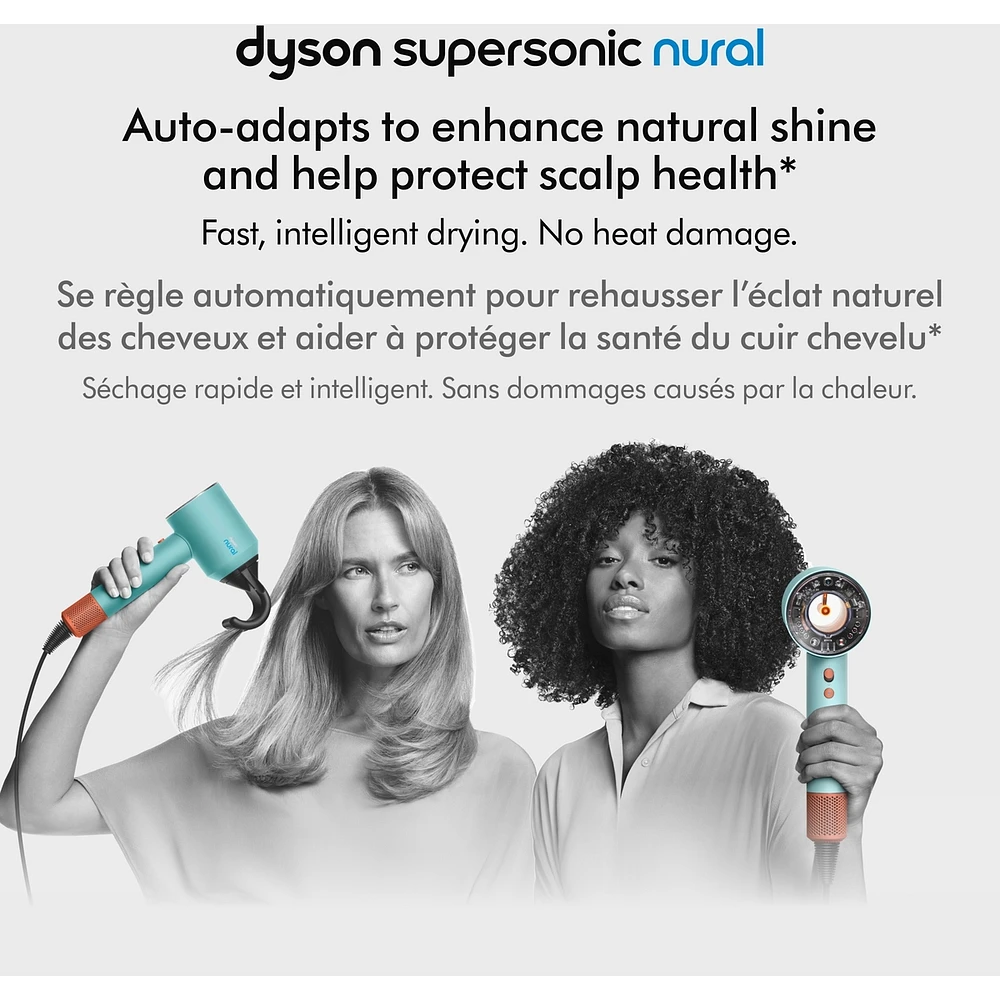 Dyson Supersonic Nural™ hair dryer with intelligent sensor technology
(Ceramic Patina/Topaz)