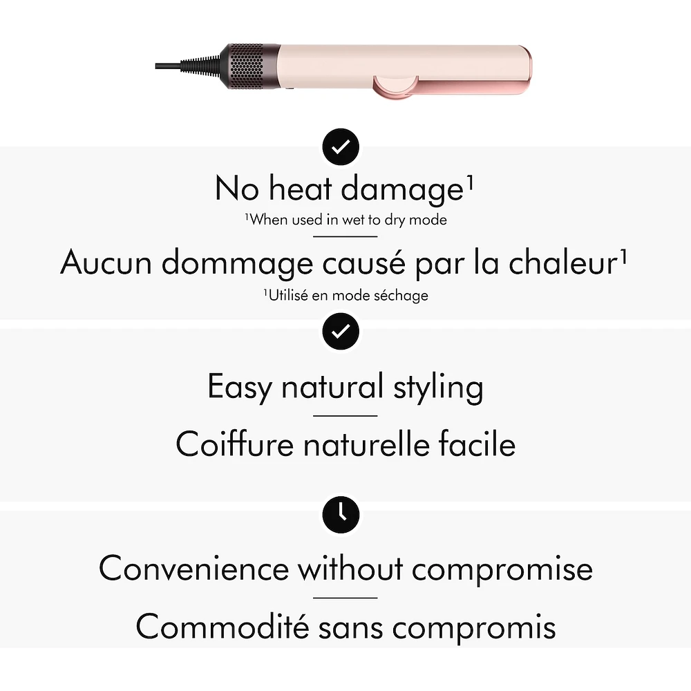 Dyson Airstrait™ straightener in Ceramic pink