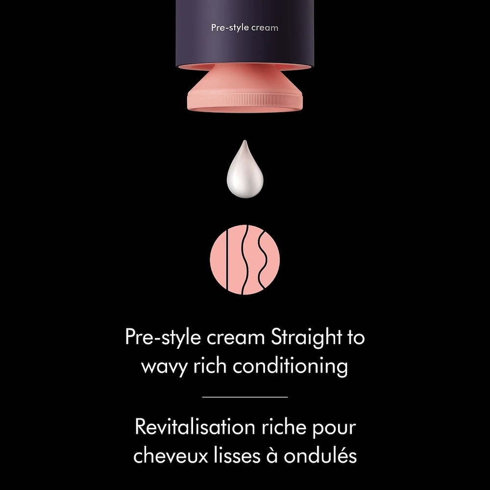 Dyson Chitosan™ Pre-style Cream, Straight to wavy rich conditioning mini (30ml)