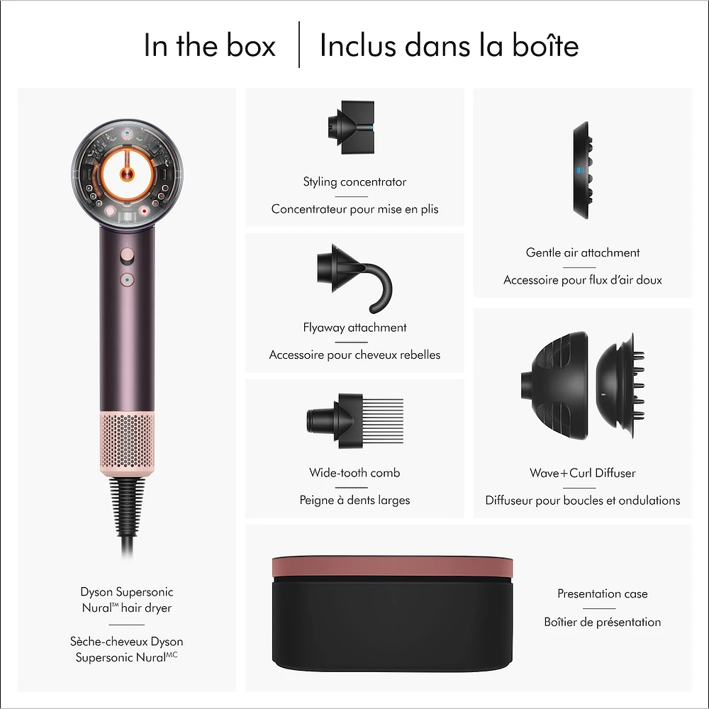 Special edition Dyson Supersonic Nural™ hair dryer in Jasper plum