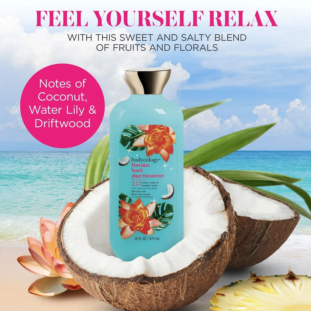 Hawaiian Beach 2-in-1 Body Wash and Bubble Bath