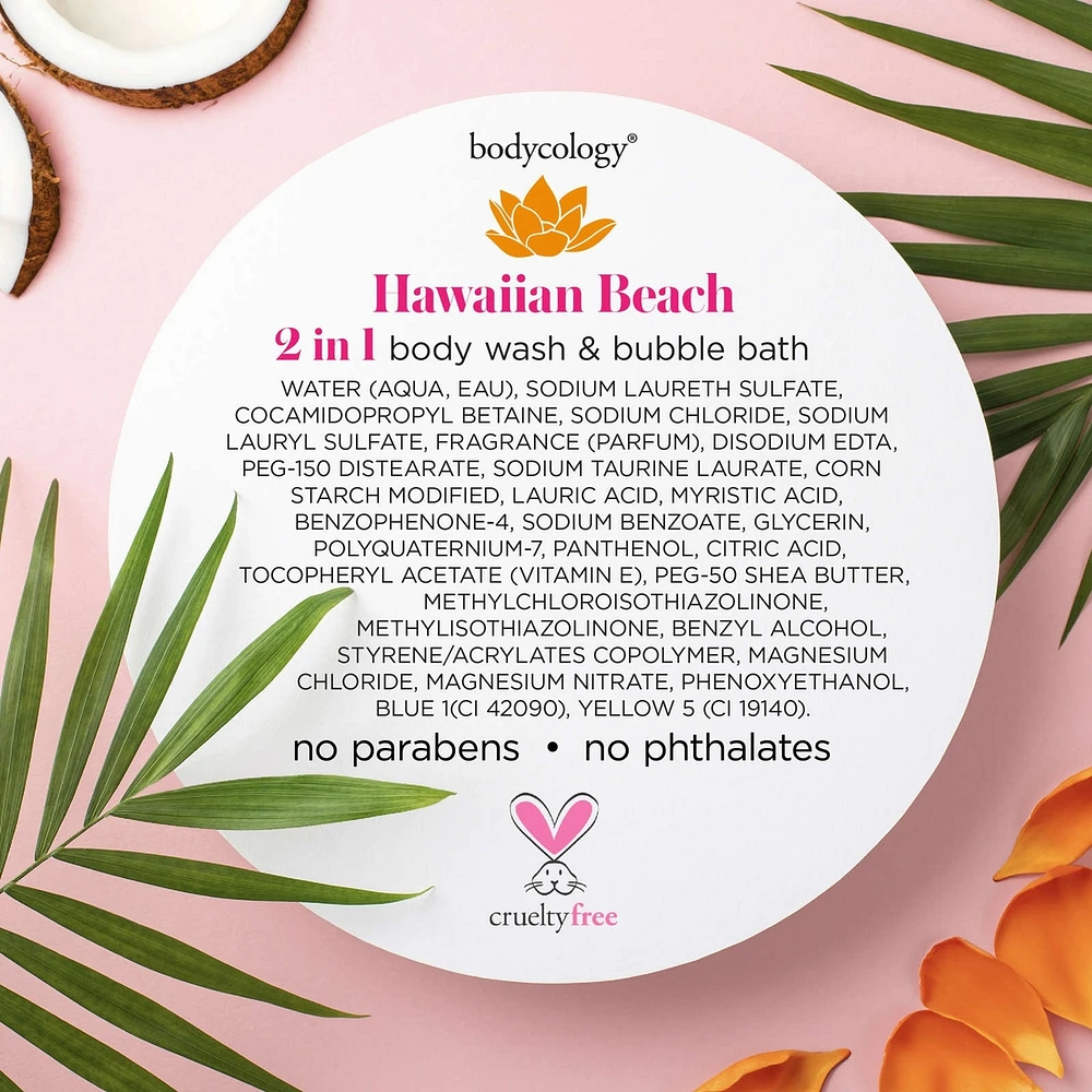 Hawaiian Beach 2-in-1 Body Wash and Bubble Bath