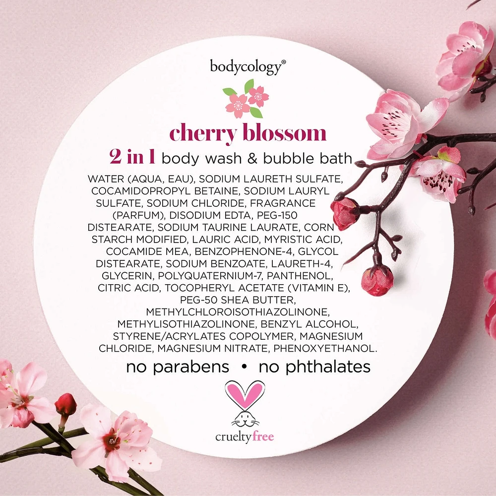 Cherry Blossom 2-in-1 Body Wash and Bubble Bath