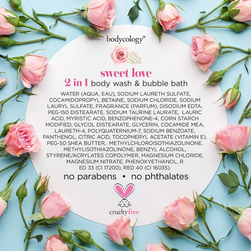 Sweet Love 2-in-1 Body Wash and Bubble Bath