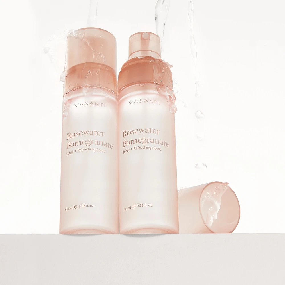 Rosewater Pomegranate Toner + Refreshing Spray