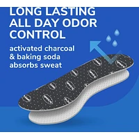 Semelles confort Dr Scholl’s® Odor-X® qui éliminent les odeurs et restent sèche, unisexe, pointure homme 7-13, femme 5-10