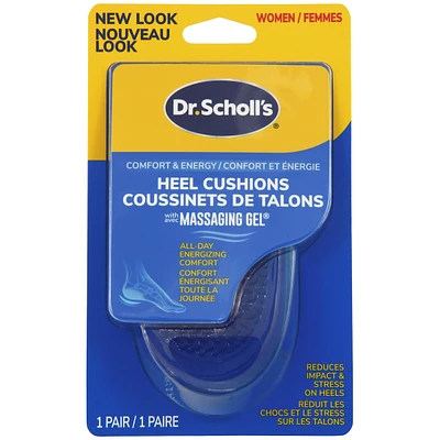 Heel Cushions with Massaging Gel, Women, Size 6-10