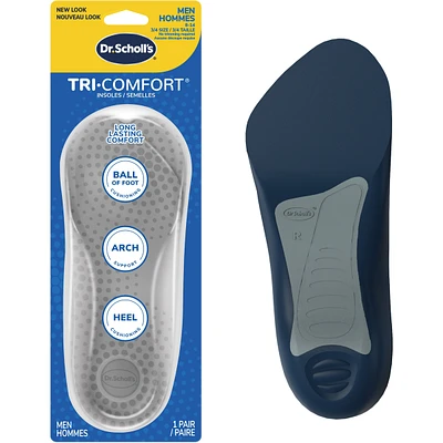 Tri-Comfort Insoles, Men, Size 8-12