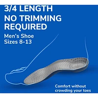 Tri-Comfort Insoles, Men, Size 8-12