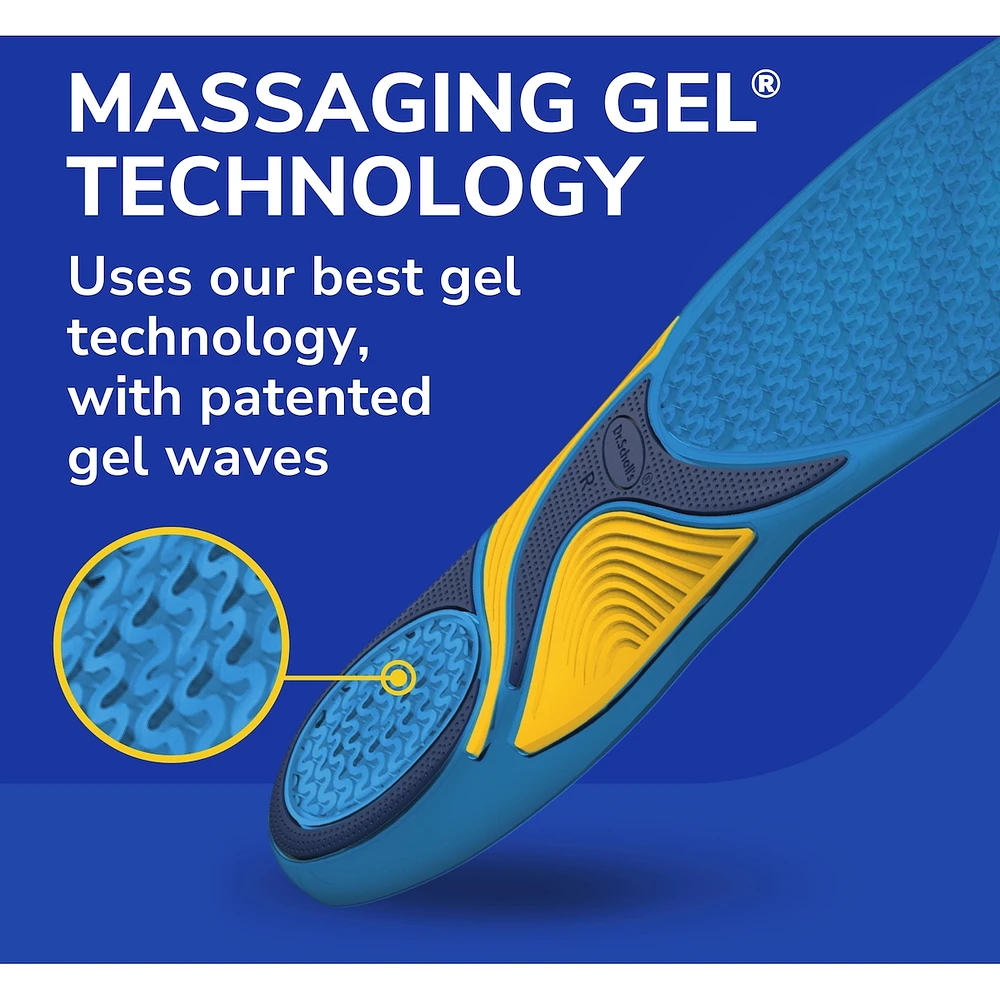 Energizing Comfort Everyday Insoles with Massaging Gel®, Women, Size 6-10