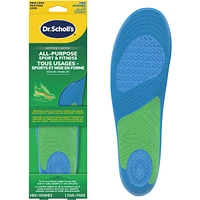 All-Purpose Sport & Fitness Comfort Insoles, Mens, Trim to Fit
