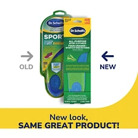All-Purpose Sport & Fitness Comfort Insoles, Women, Trim to Fit