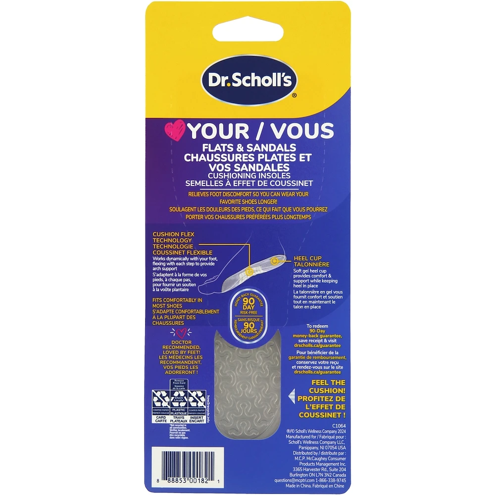 Love Your Flats & Sandals 3/4 Length Insoles