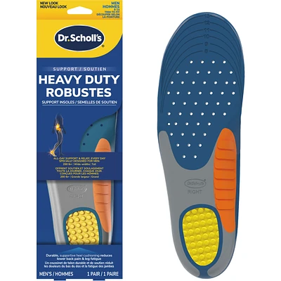 Heavy Duty Support Insole Orthotics, Big & Tall, 200lbs+, Men, Size 8-14